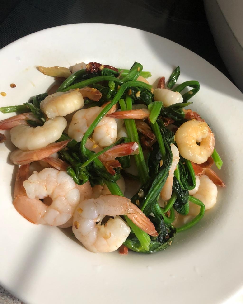 菠菜虾仁