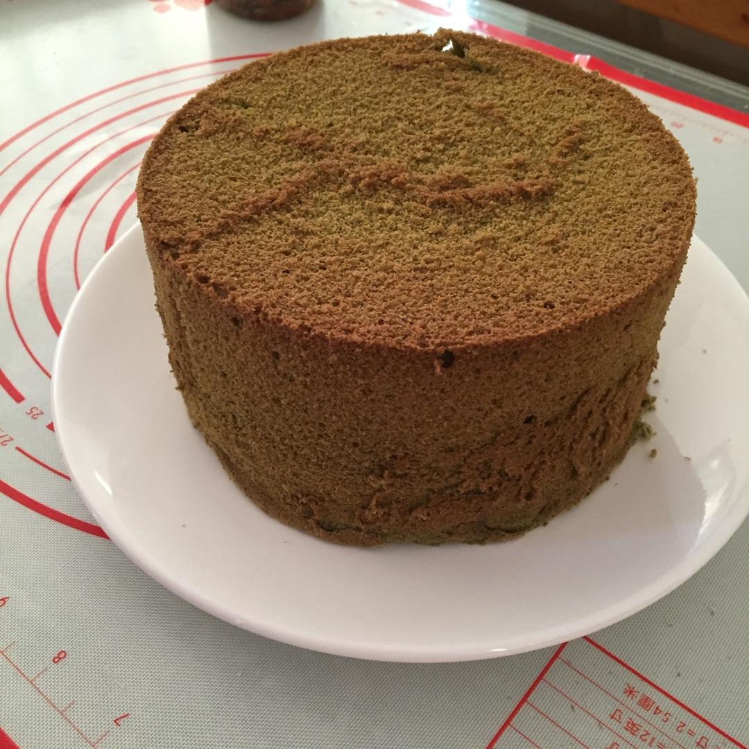 六寸抹茶戚风蛋糕