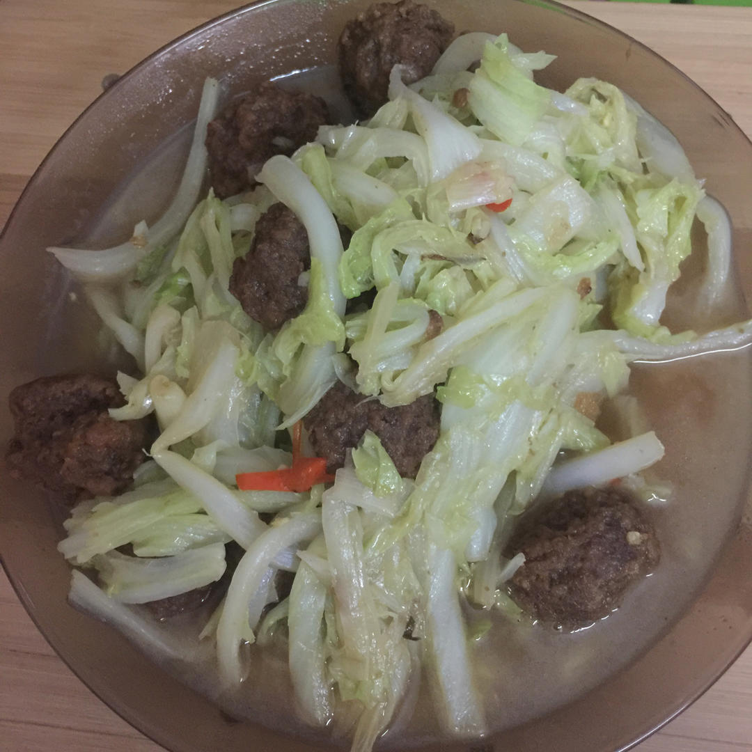 大白菜烧肉圆