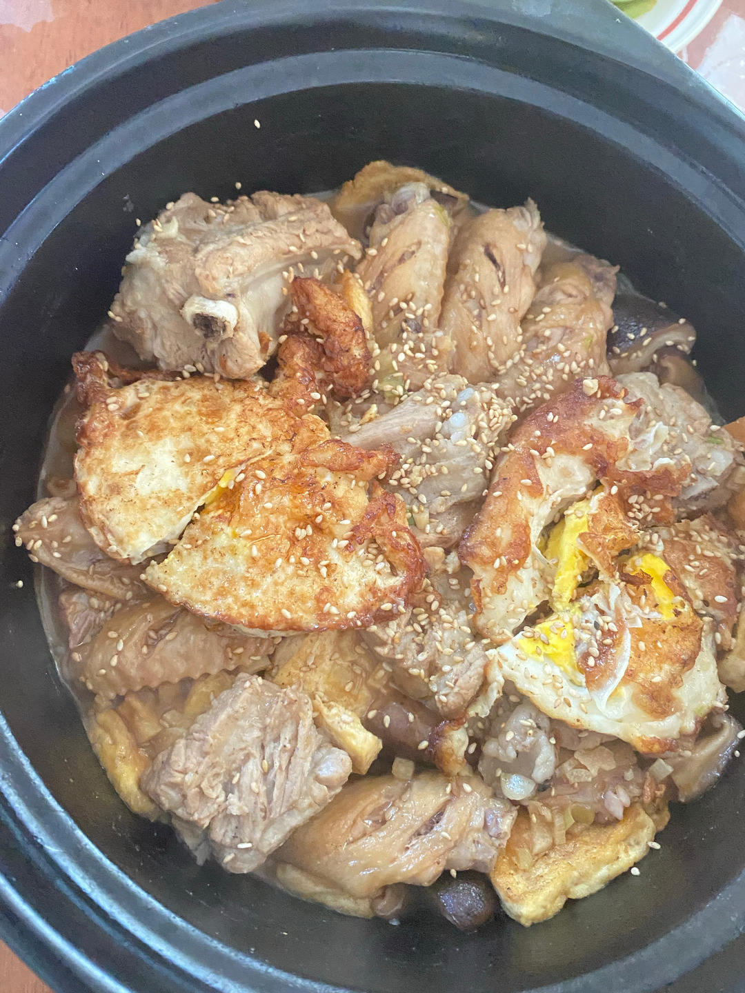 耗油鸡翅豆腐煲