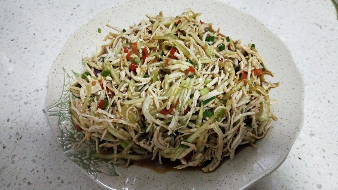减脂健身｜凉拌手撕鸡丝（香辣&麻油版）