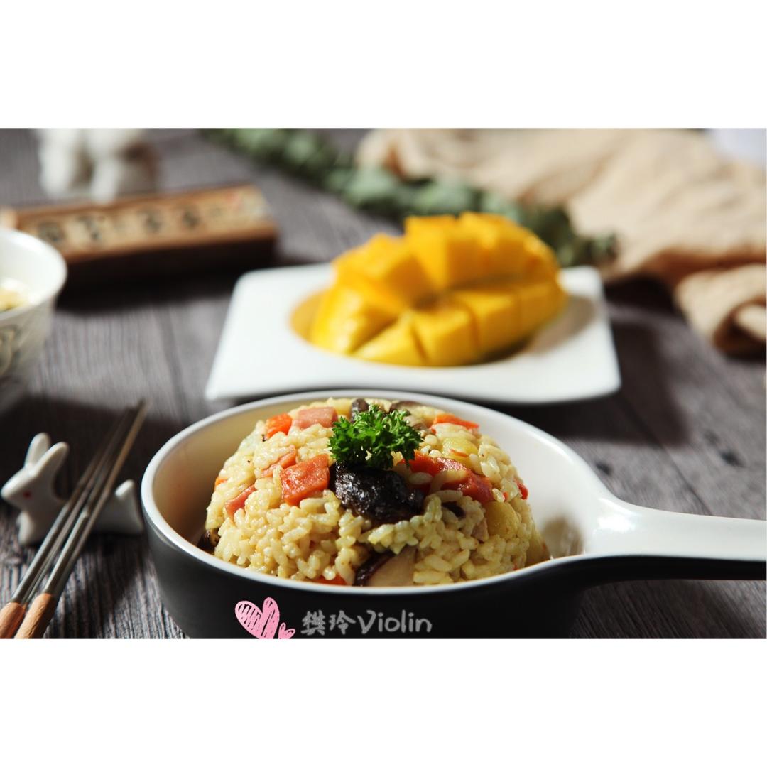 懒人电饭锅咖喱土豆香肠焖饭