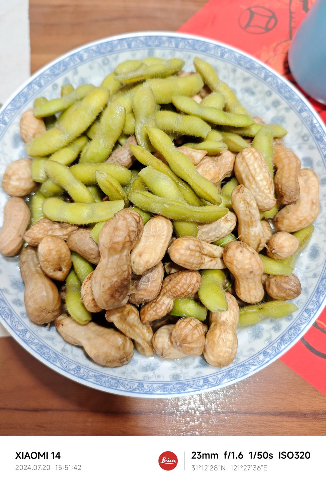 夏日必备煮五香毛豆花生🥜