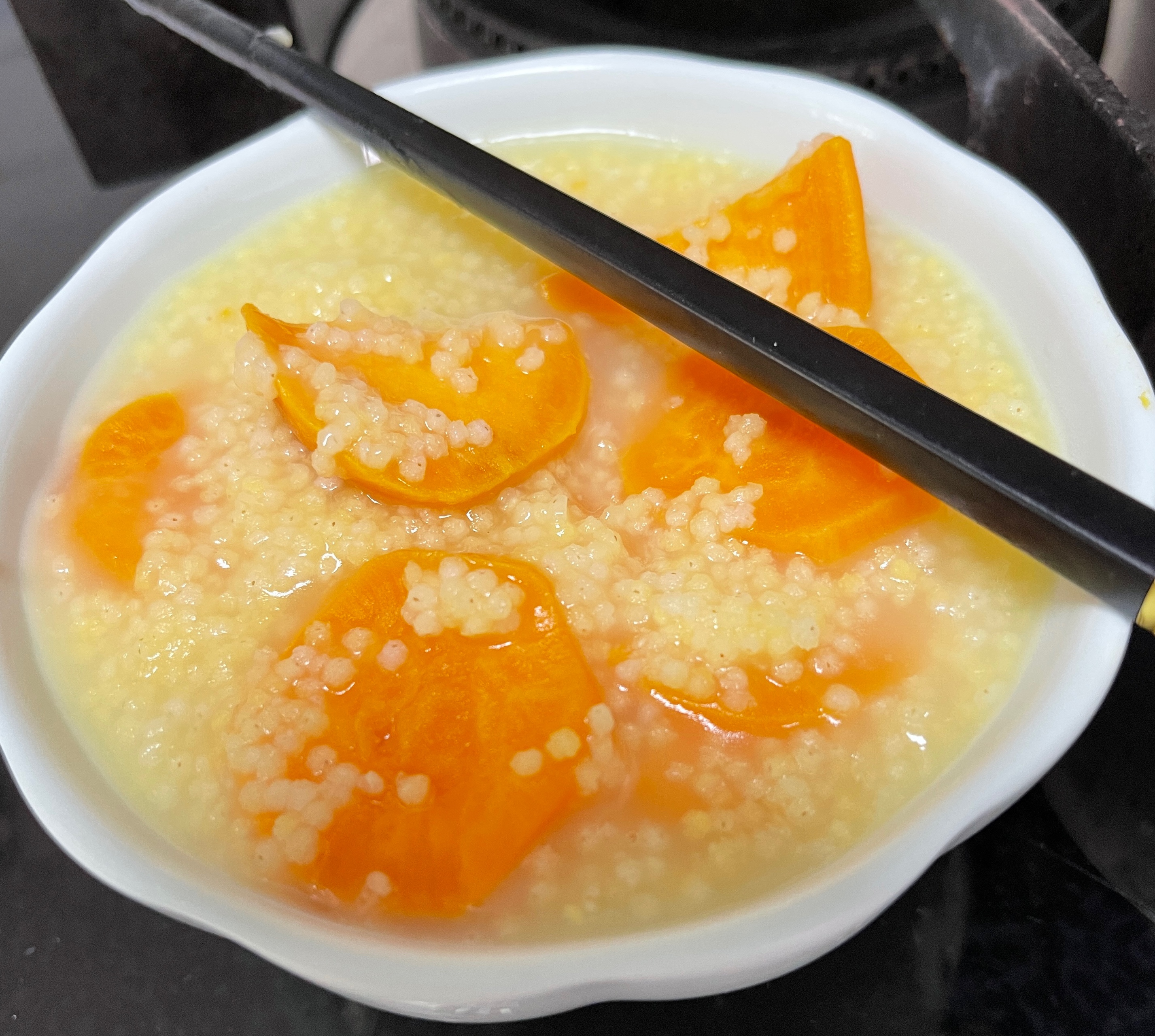 小米🍠红薯粥（小砂锅版）的做法