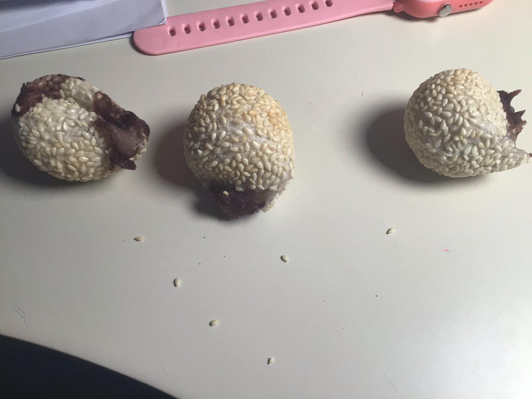 空气炸锅1: 不用油炸的芝麻球/麻圆 😛