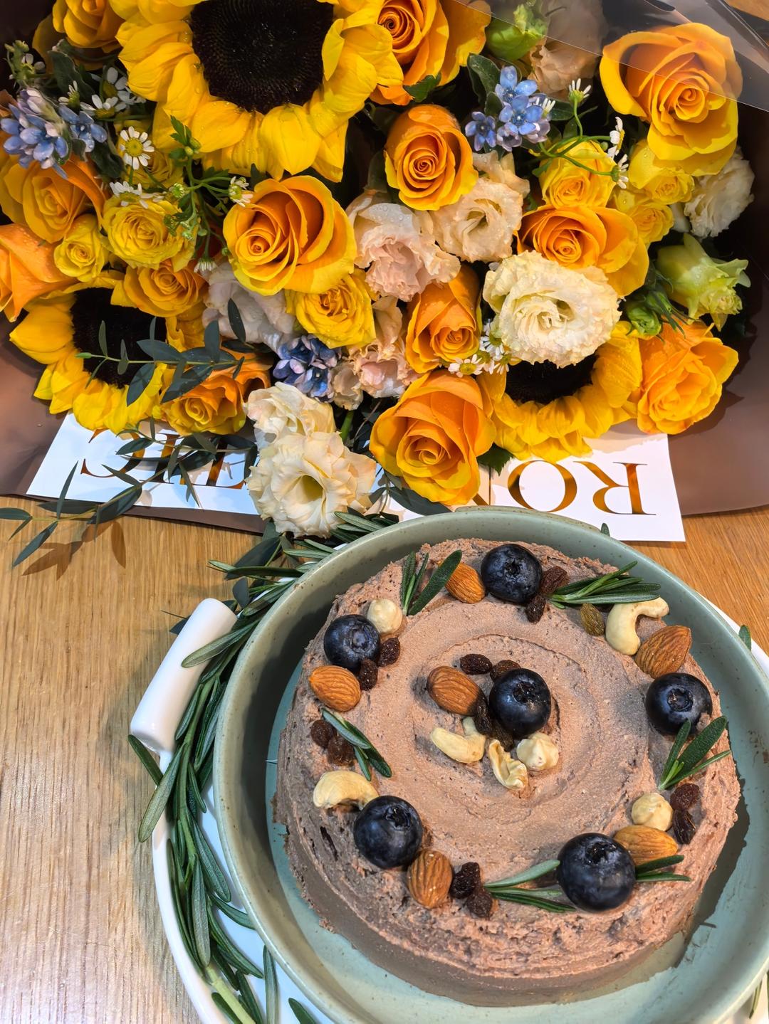 巧克力巴斯克蛋糕