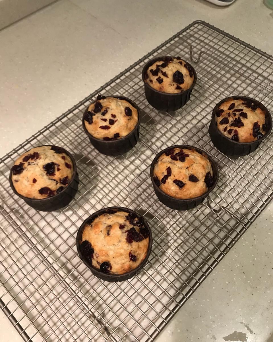 少女心的香蕉蔓越莓玛芬