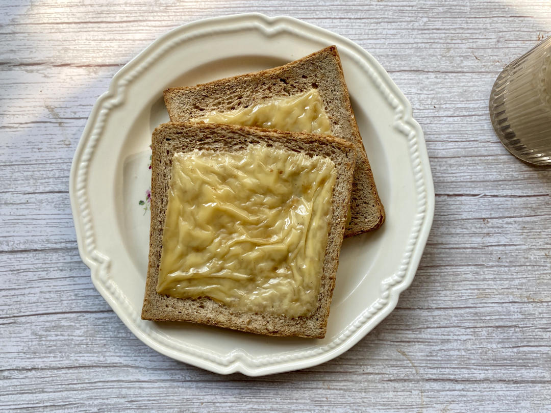 三番d做的芝士片烤吐司方包