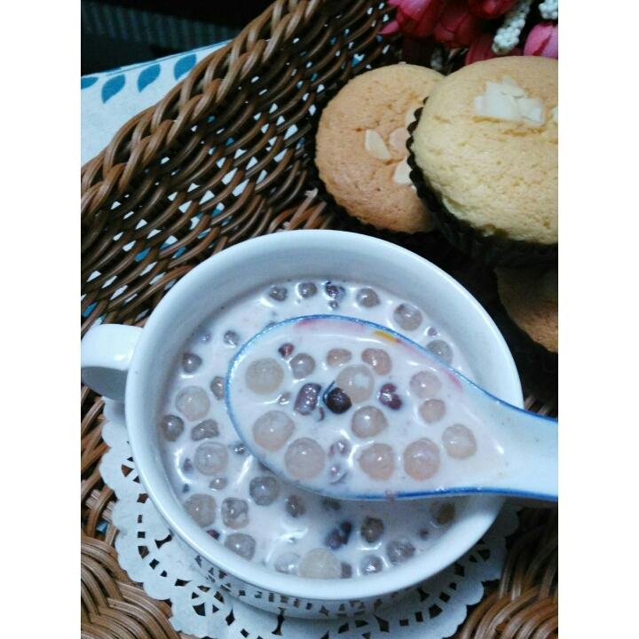 红豆牛奶西米露