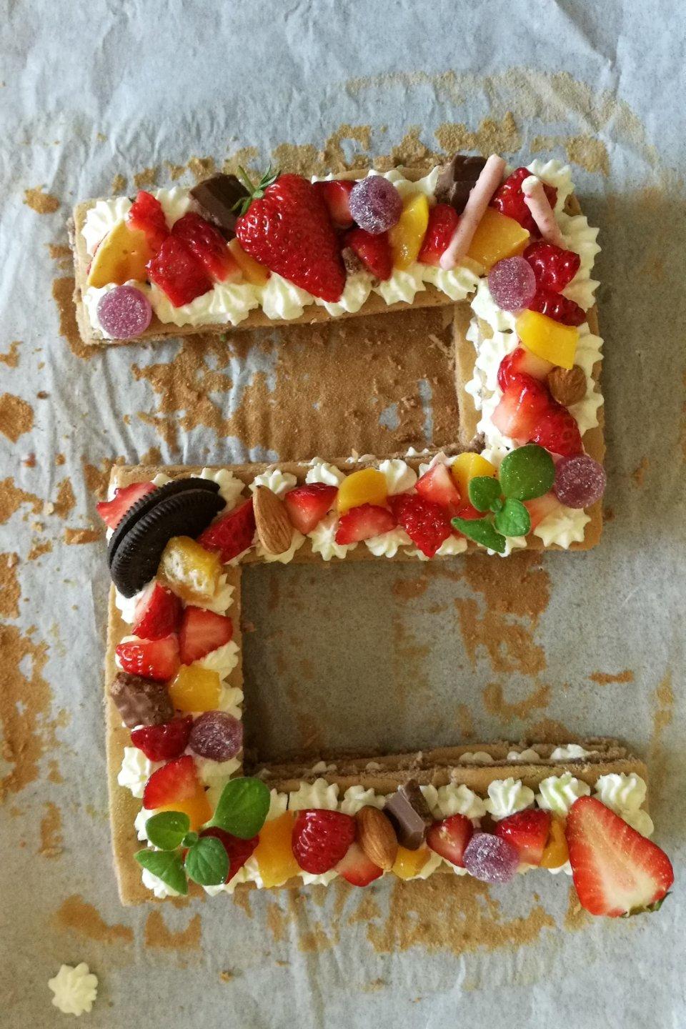 海绵大宝宝做的数字蛋糕