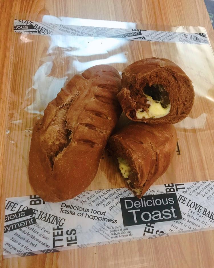 全麦可可奶酪软欧包