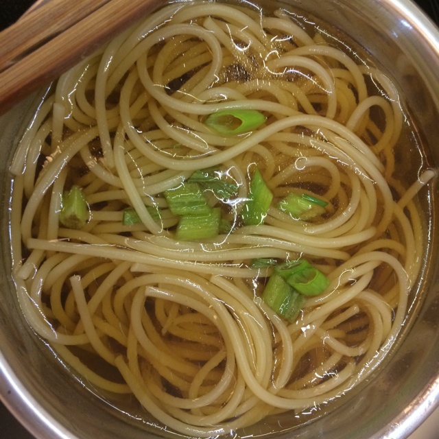 小葱麻油酱油面