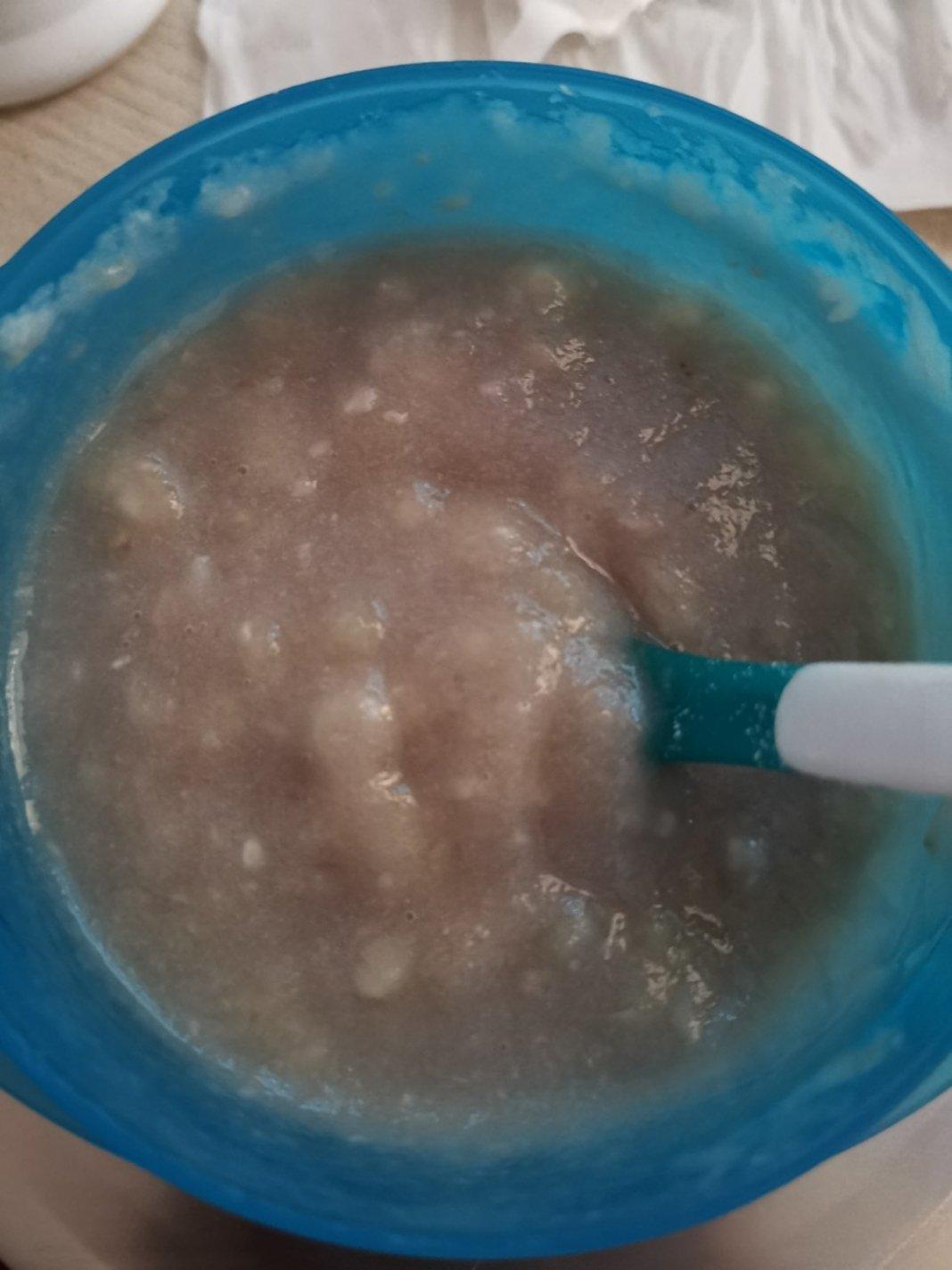 辅食-香蕉泥米粉