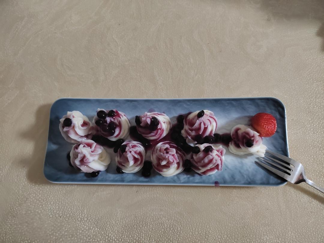 超级简单的蓝莓山药