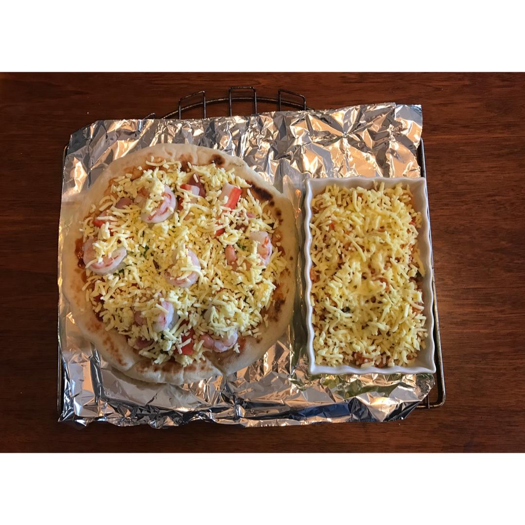 简易快好吃到爆的披萨