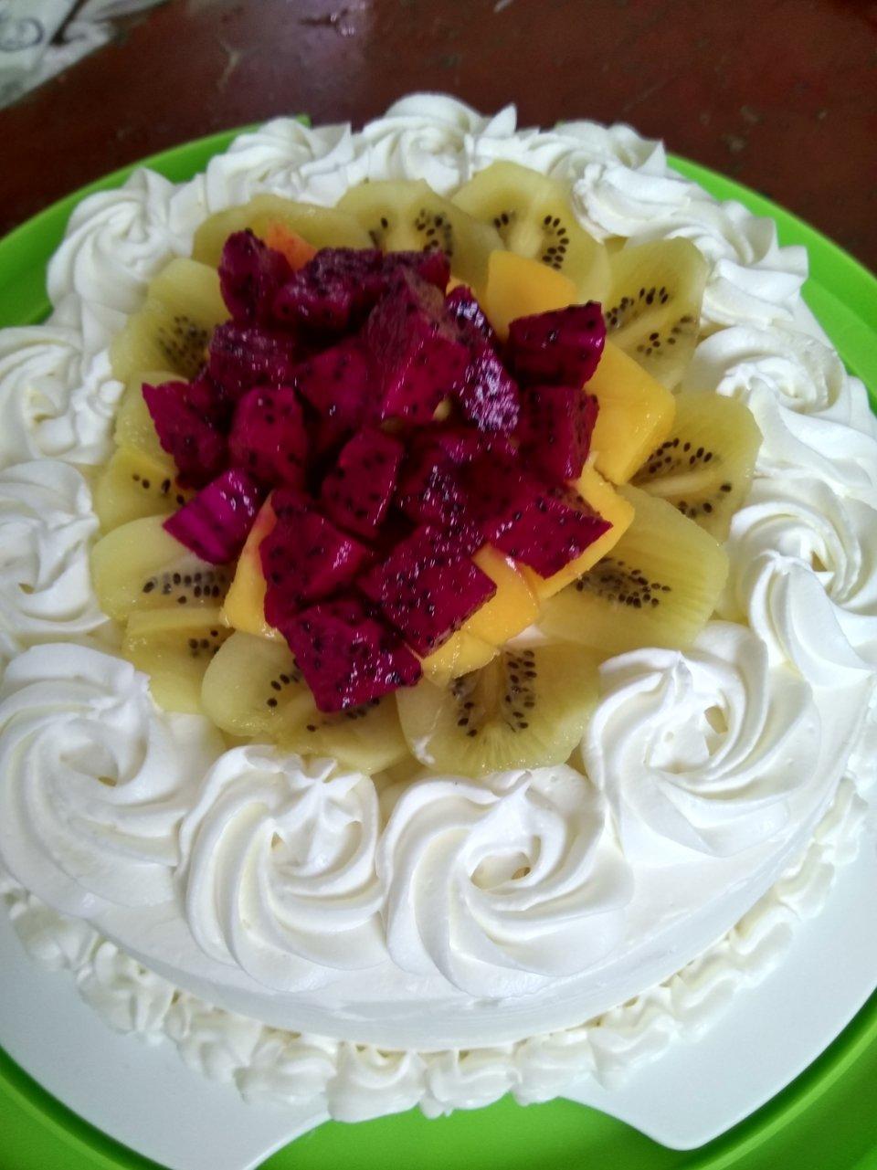 漩涡原味8寸生日蛋糕