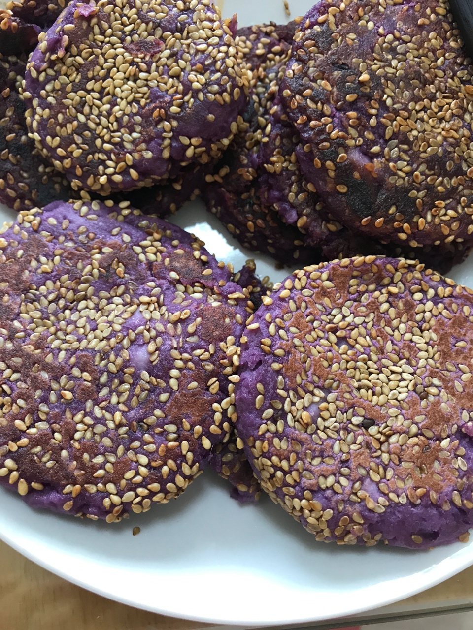 香芋紫薯饼