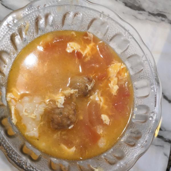 番茄蘑菇疙瘩汤