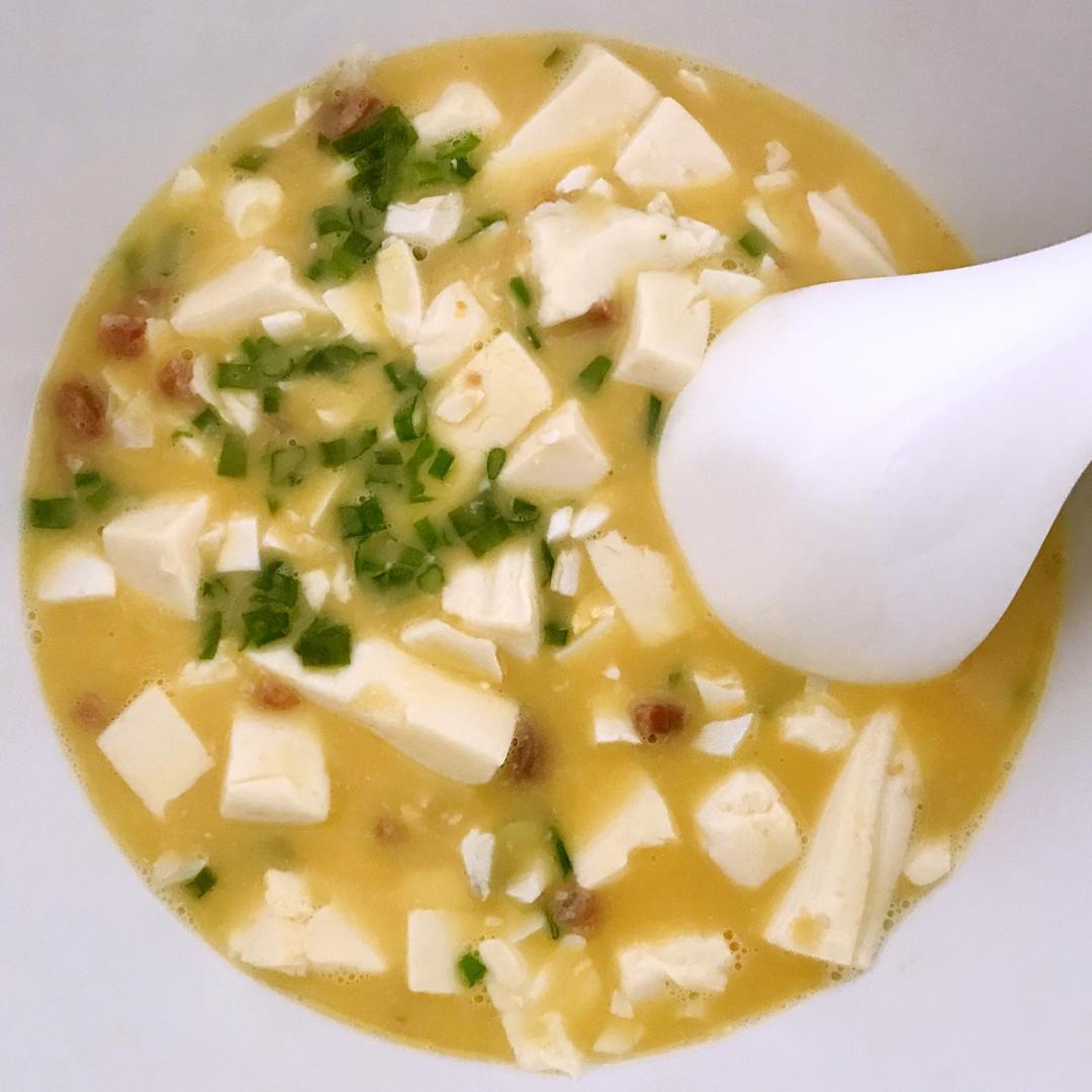 咸蛋烧豆腐～～孩子爱吃的下饭菜！