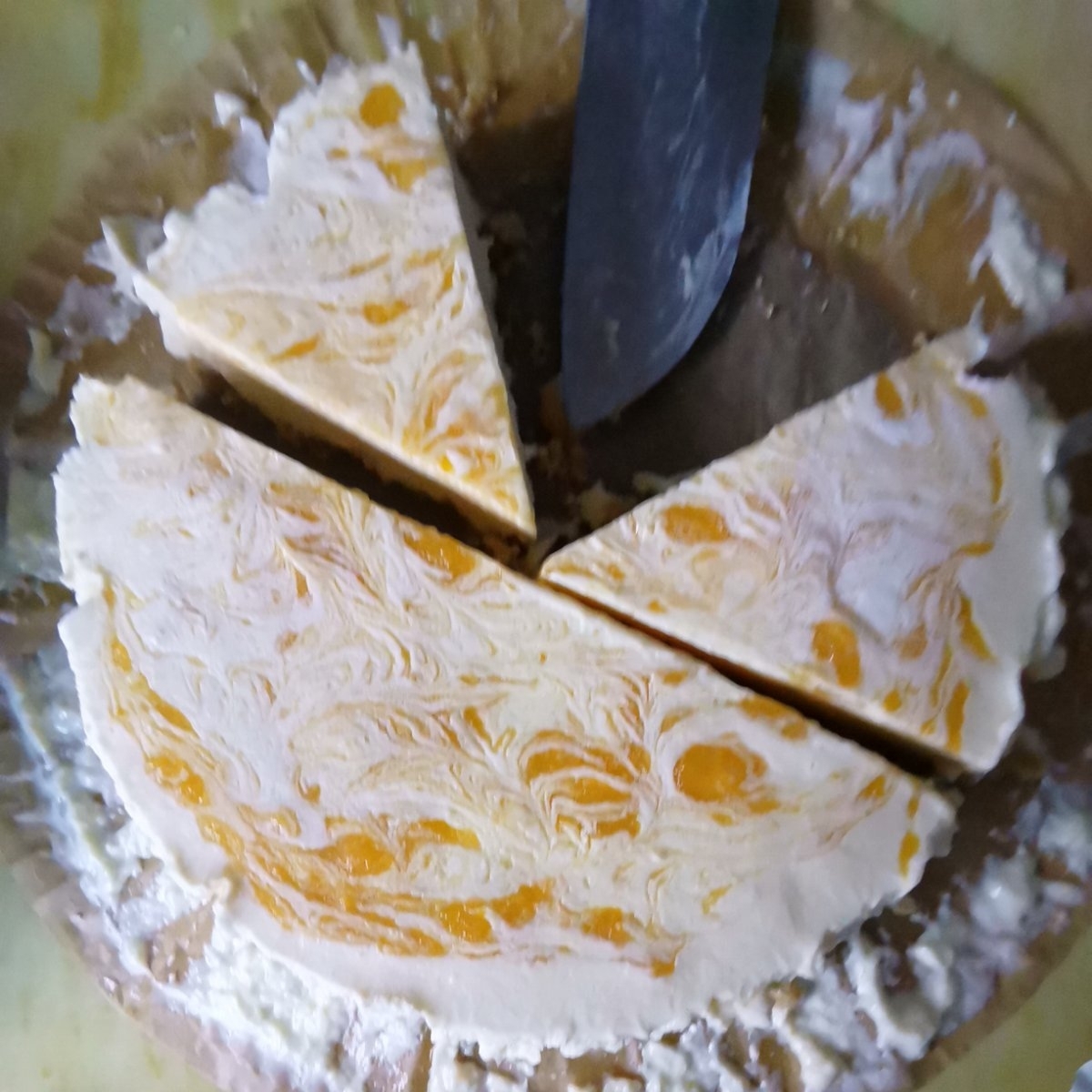 免烤❗️芒果芝士蛋糕❗️免打发超简单