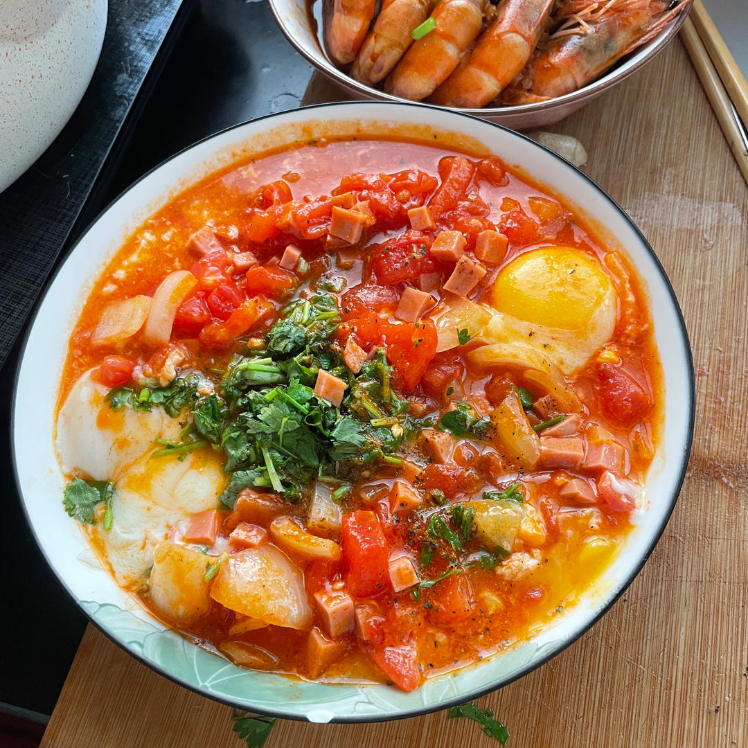 Brunch👍北非蛋佐法棍💥简单快手经典好吃