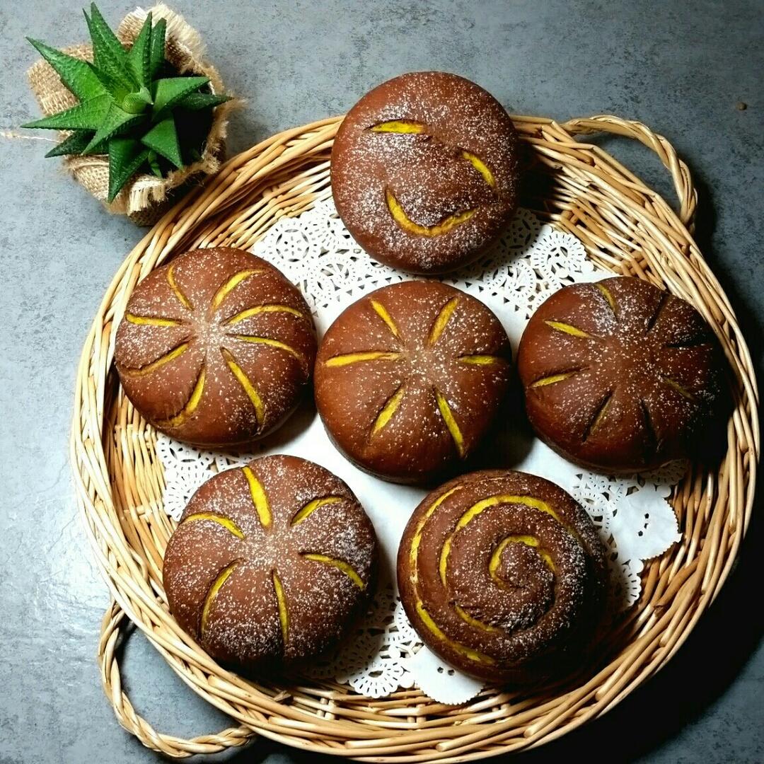 淡烟疏柳做的南瓜可可软欧