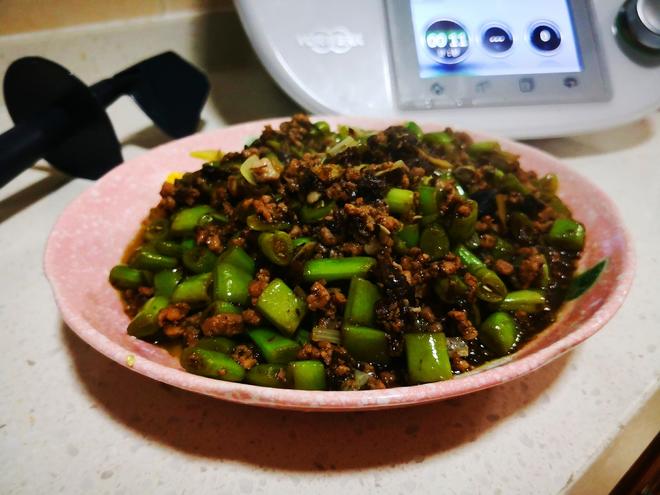 小美之榄菜肉末四季豆的做法