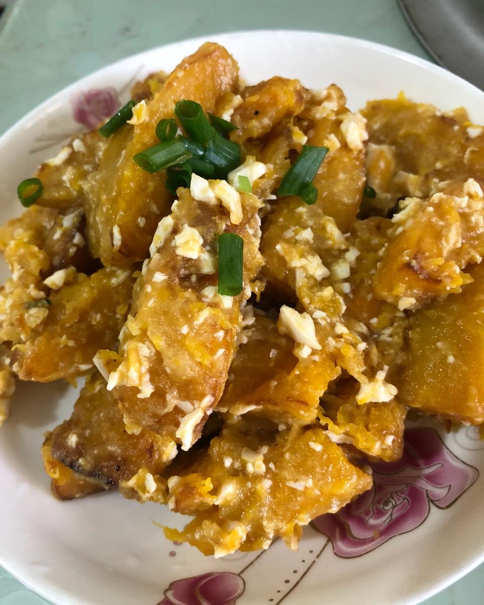 咸蛋焗南瓜（全蛋版）