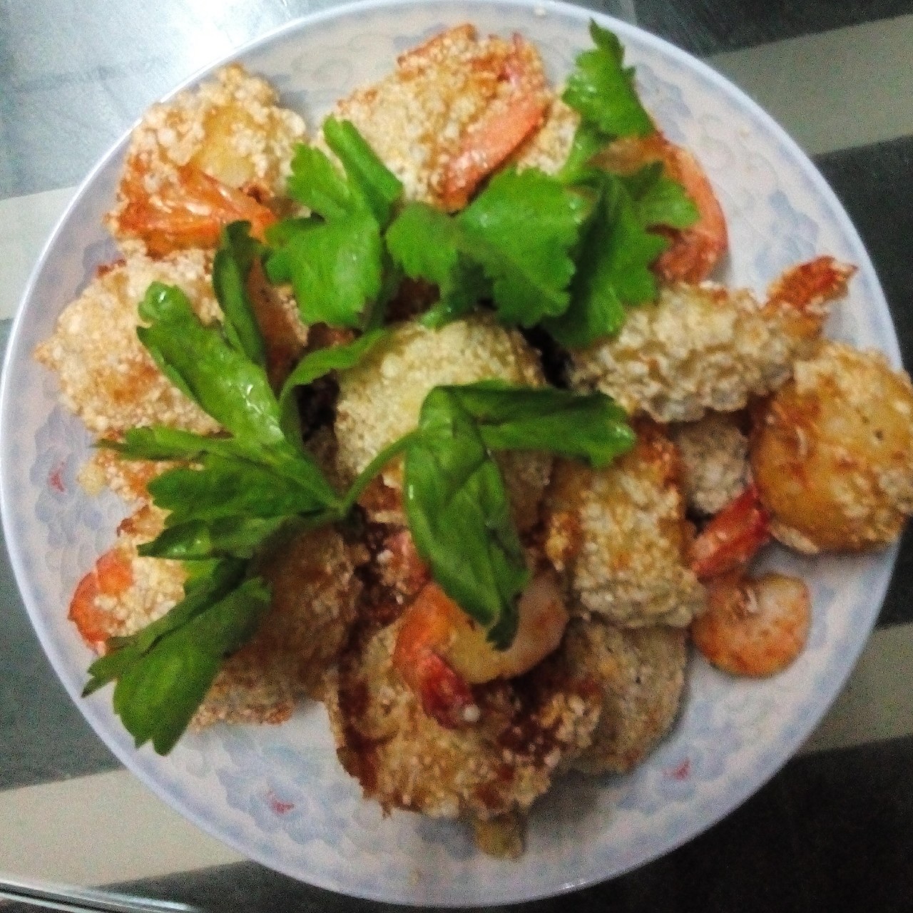土豆虾球