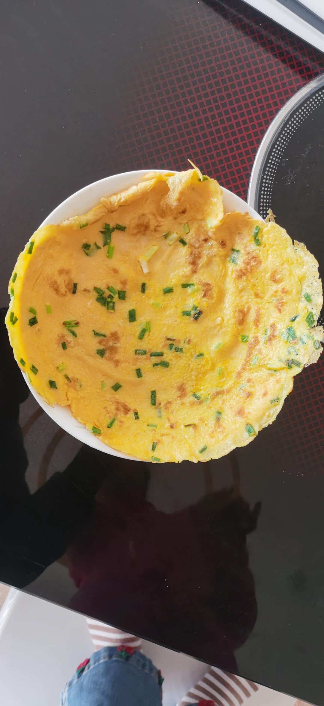 简单快手鸡蛋饼 柔软翻面不破
