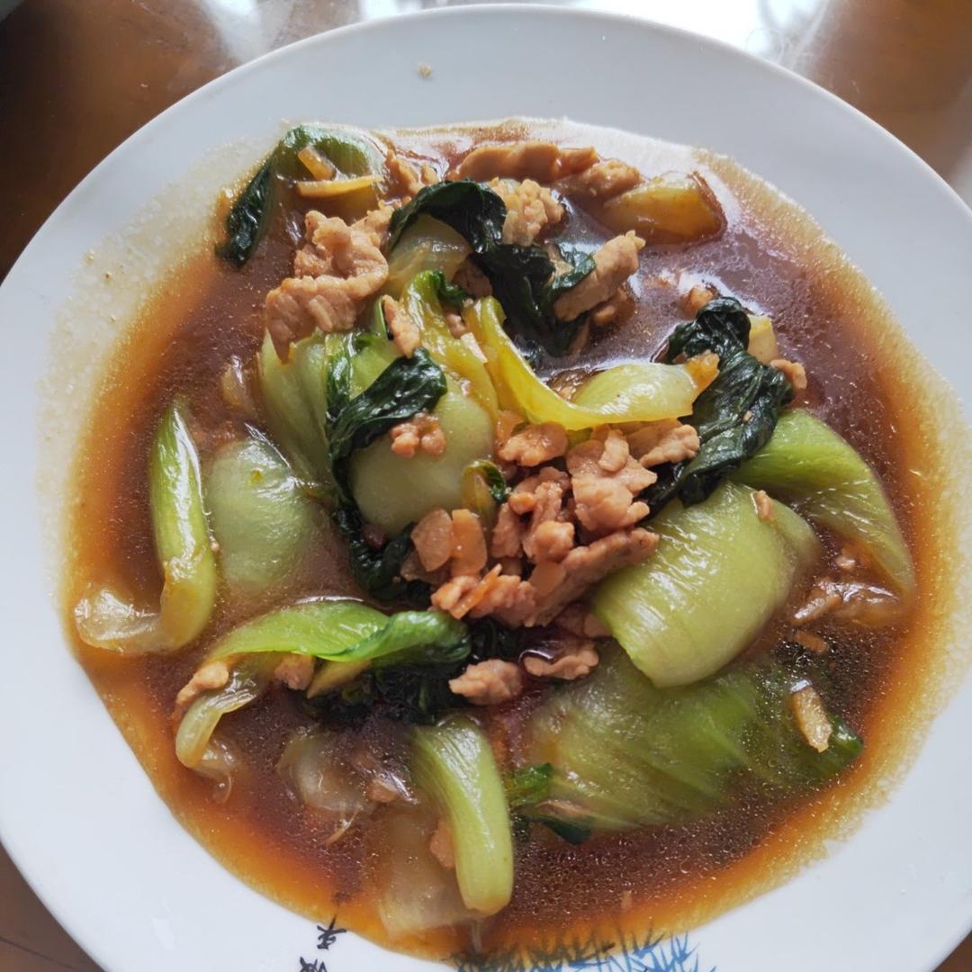 小油菜炒肉