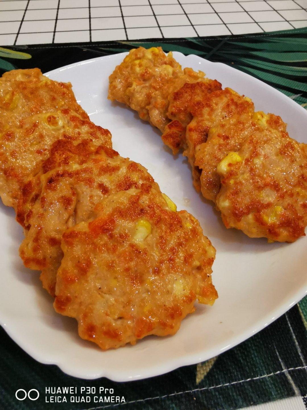 鸡胸肉虾泥蔬菜饼