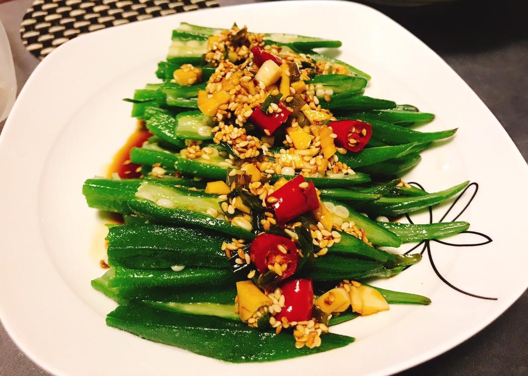 家常菜～蒜香秋葵