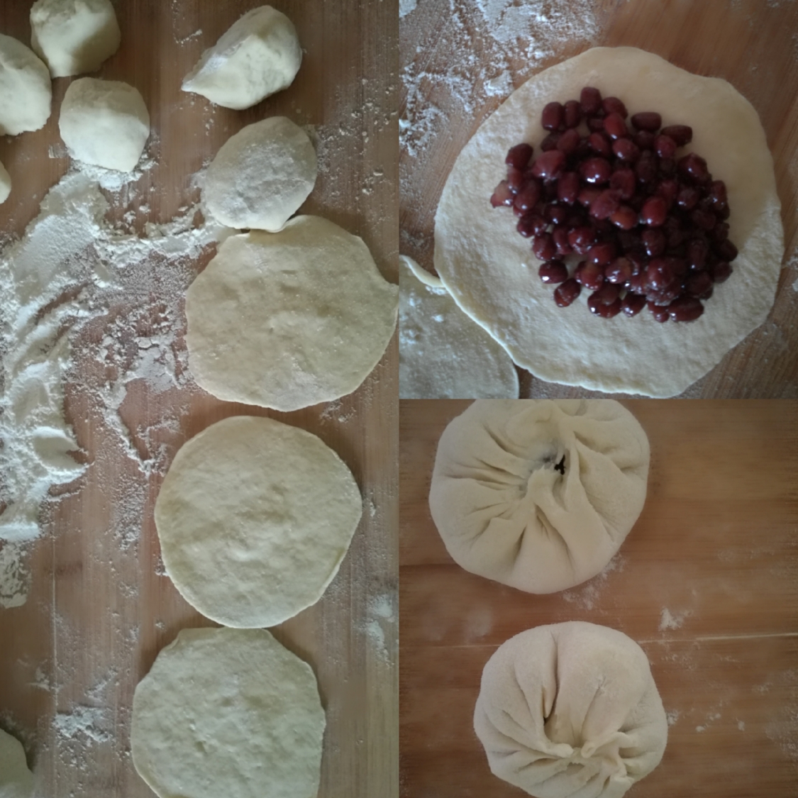 奶香红豆卷的做法 步骤4