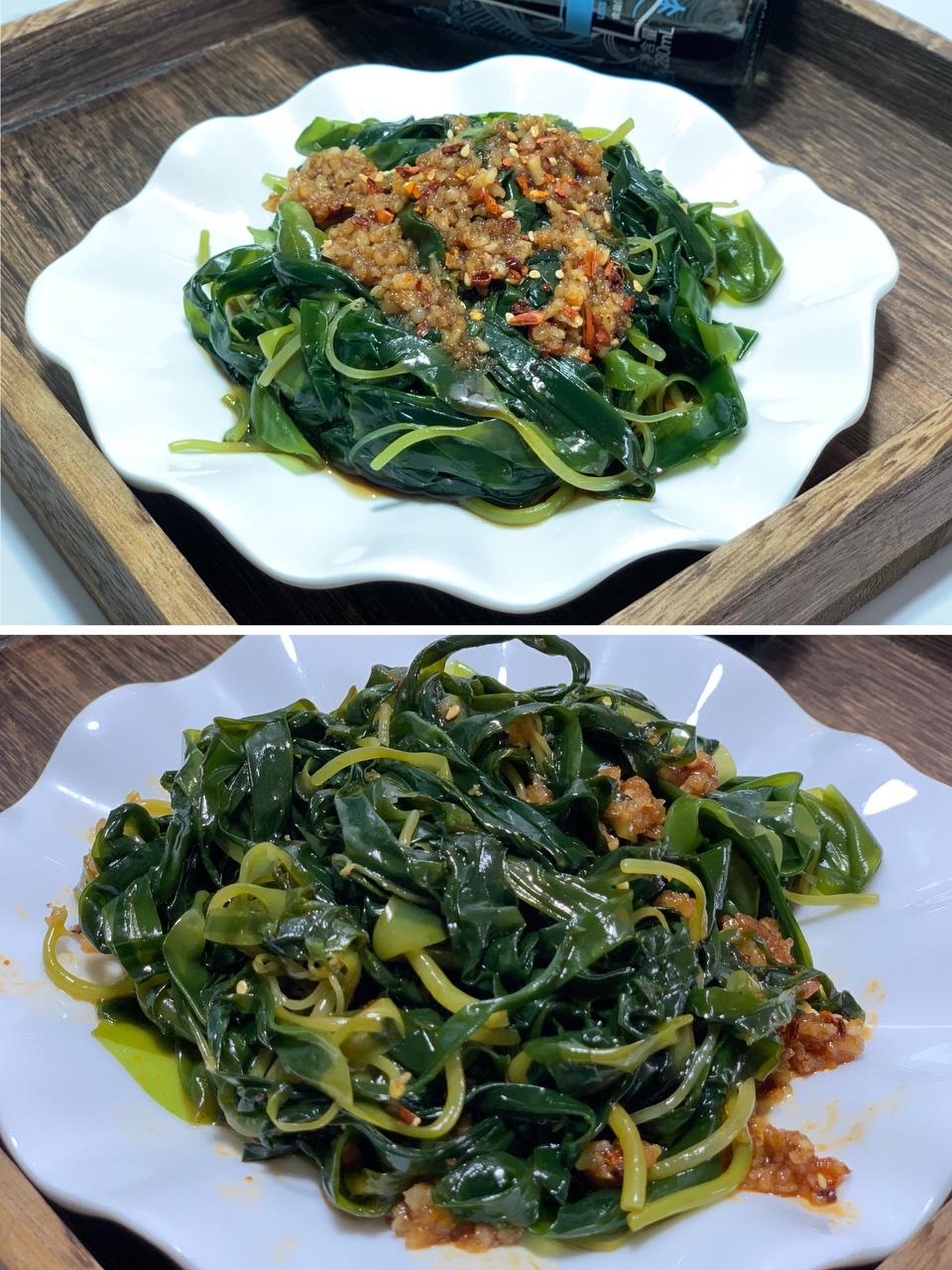 凉拌海带嫩苗的做法