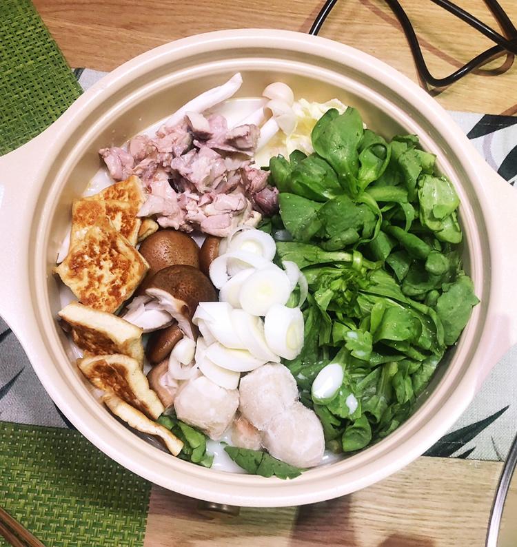 鸡肉豆乳锅