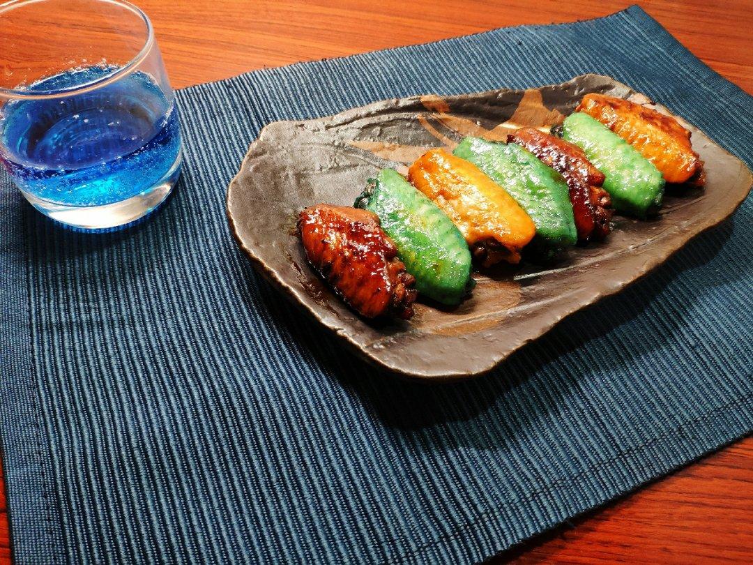 蓝可乐鸡翅，吃了能飞