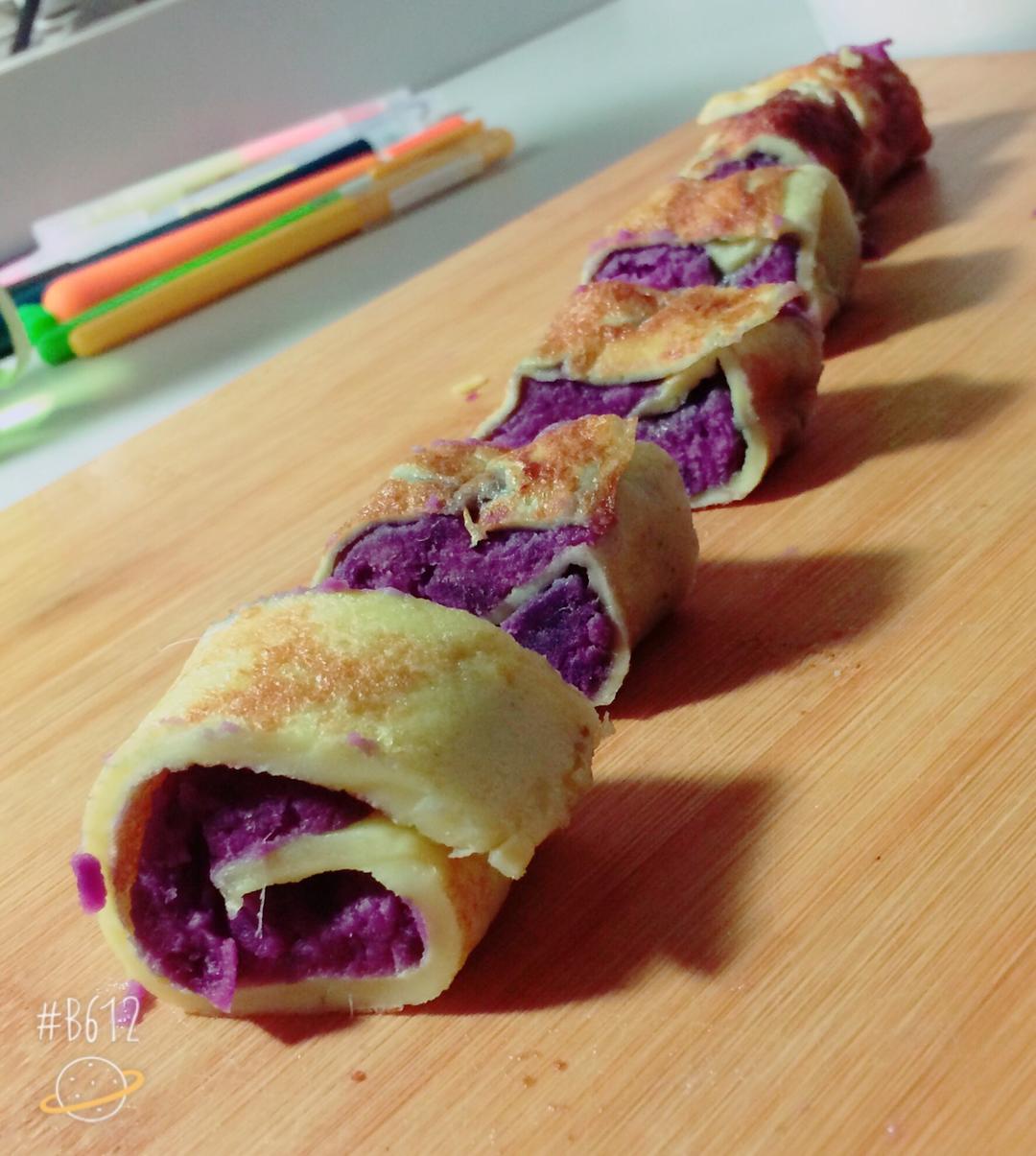紫薯鸡蛋卷