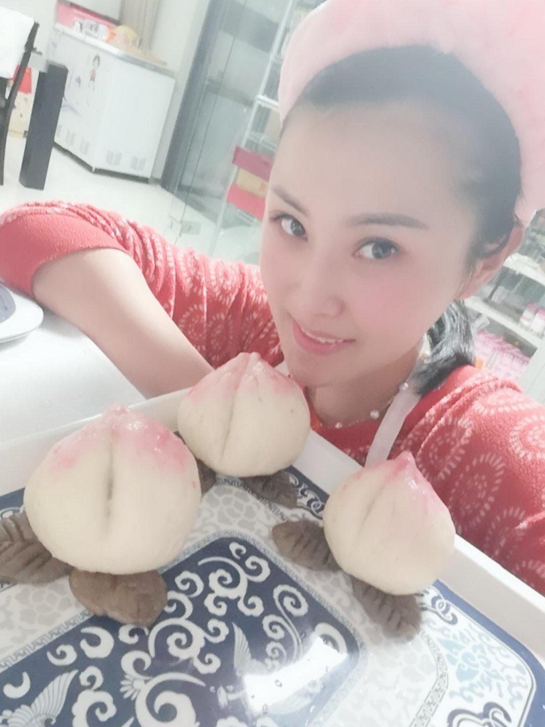 寿桃馒头（水蜜桃馒头）