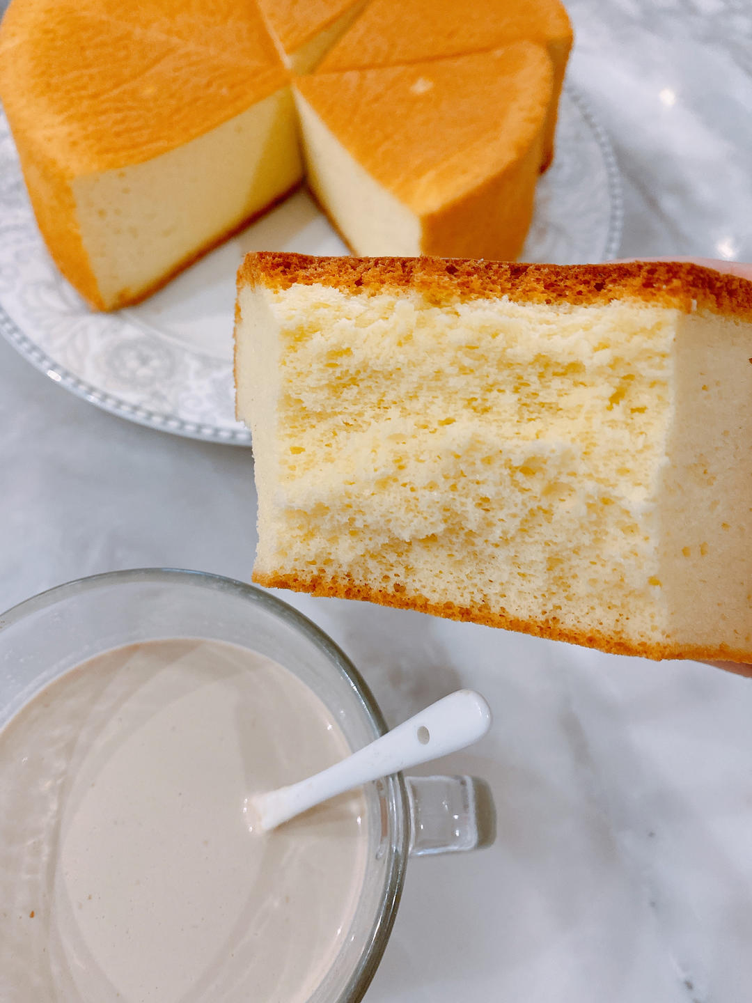 6寸圆模 乳酪戚风（cheese chiffon）
