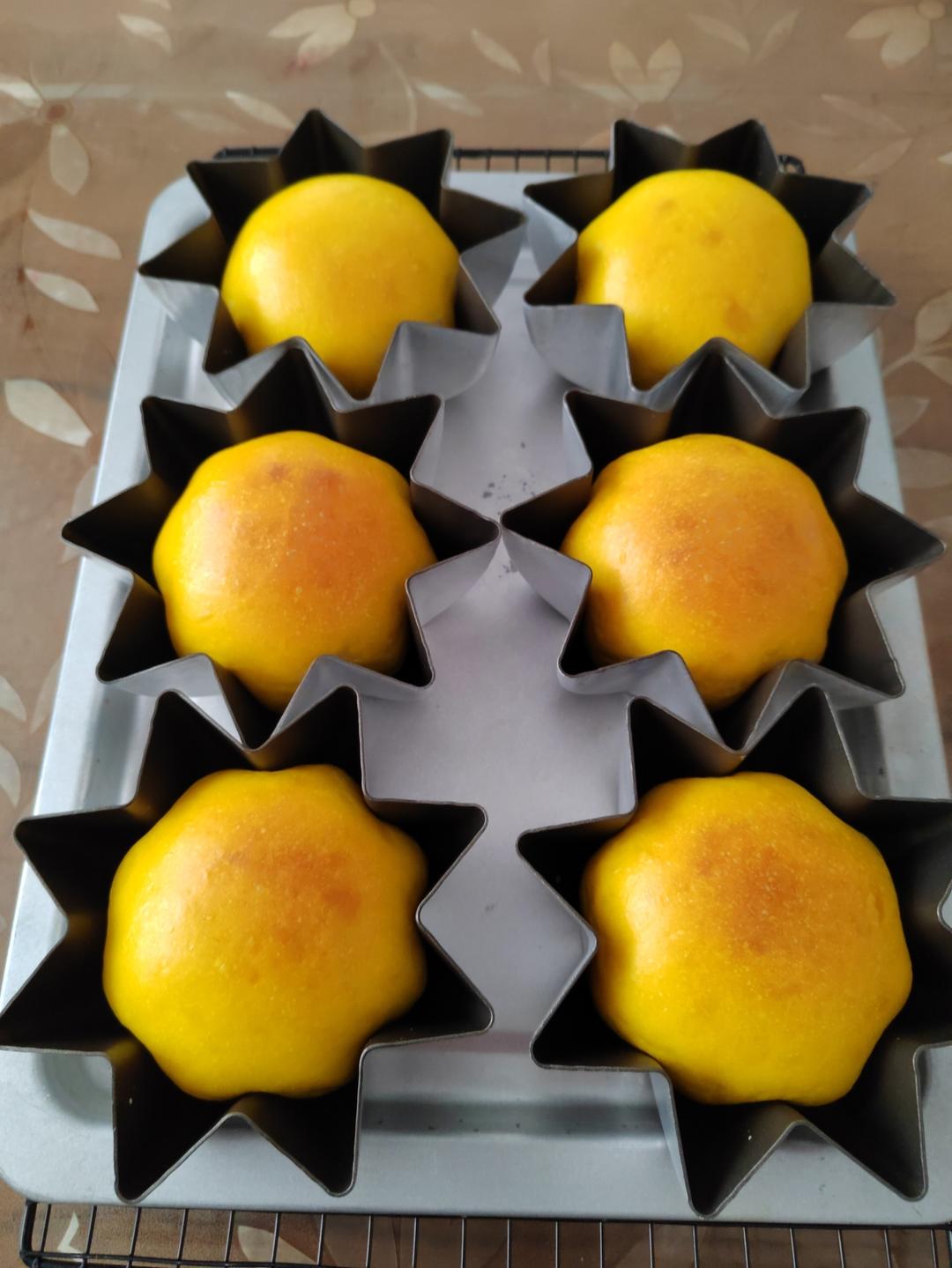 金灿灿南瓜星星面包