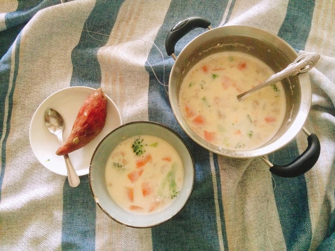 西兰花奶酪蔬菜浓汤