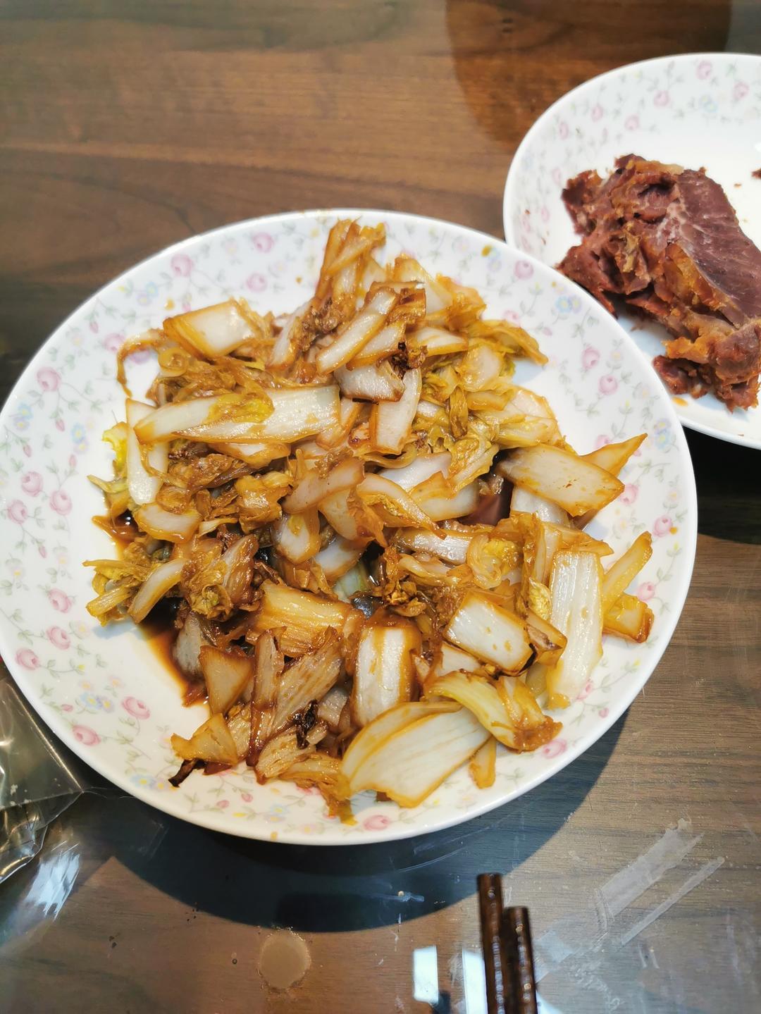 最容易的家常菜之——清炒大白菜