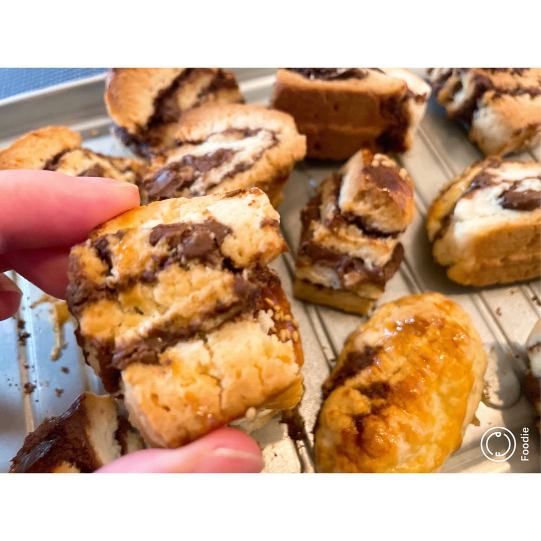 费列罗同款 榛仁巧克力酱司康