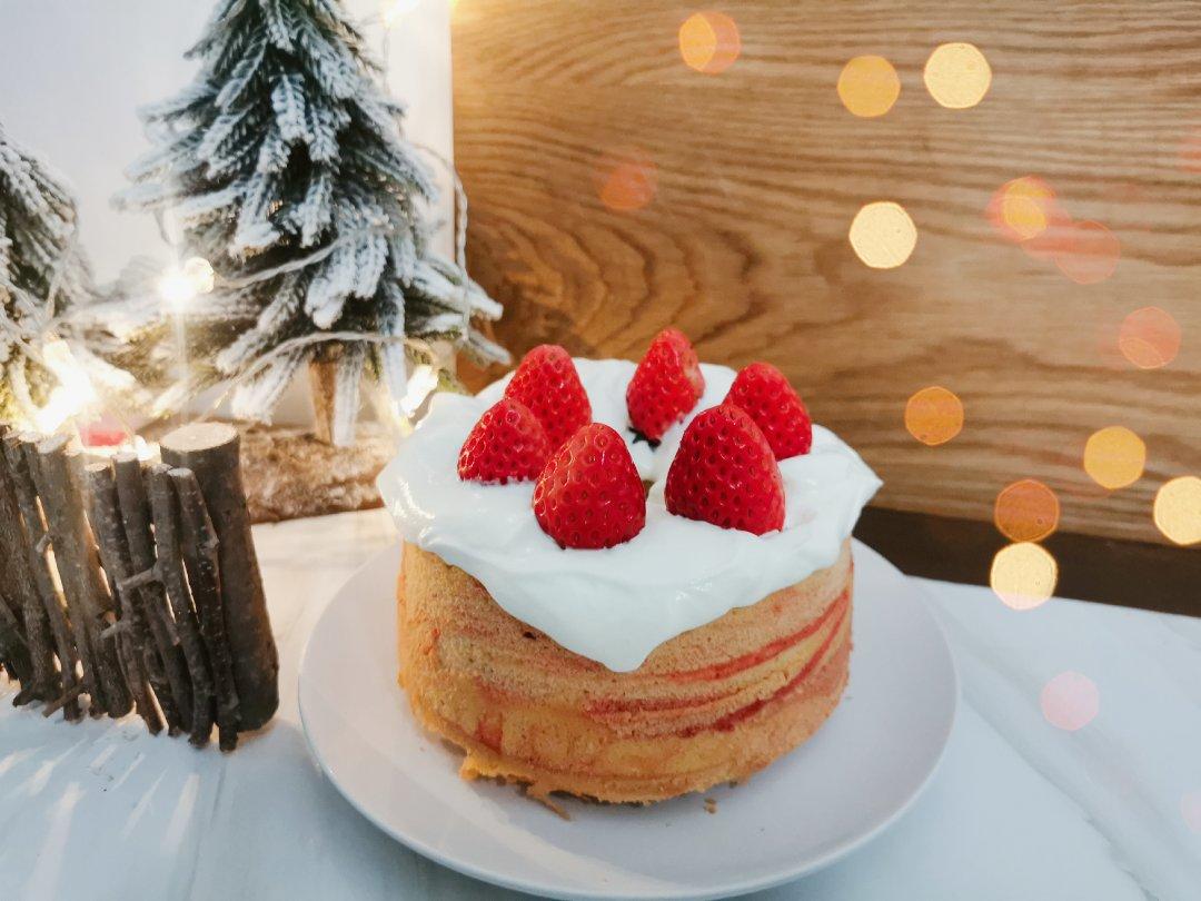 红丝绒大理石戚风Marbled Chiffon Cake（后蛋法超细腻）