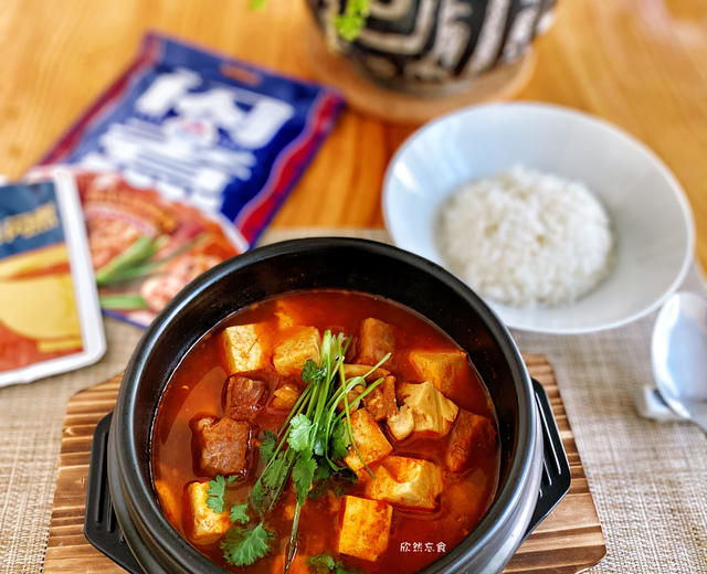 ’闪’电快手 ⚡️ 美味新’煮’食⚡️ 『韩式辣牛肉豆腐汤』的做法