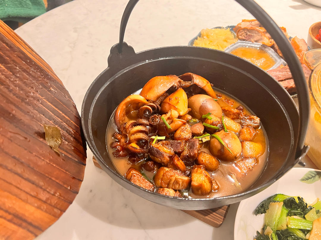 墨鱼大烤/红烧肉乌贼鱼烧蛋（不放油）