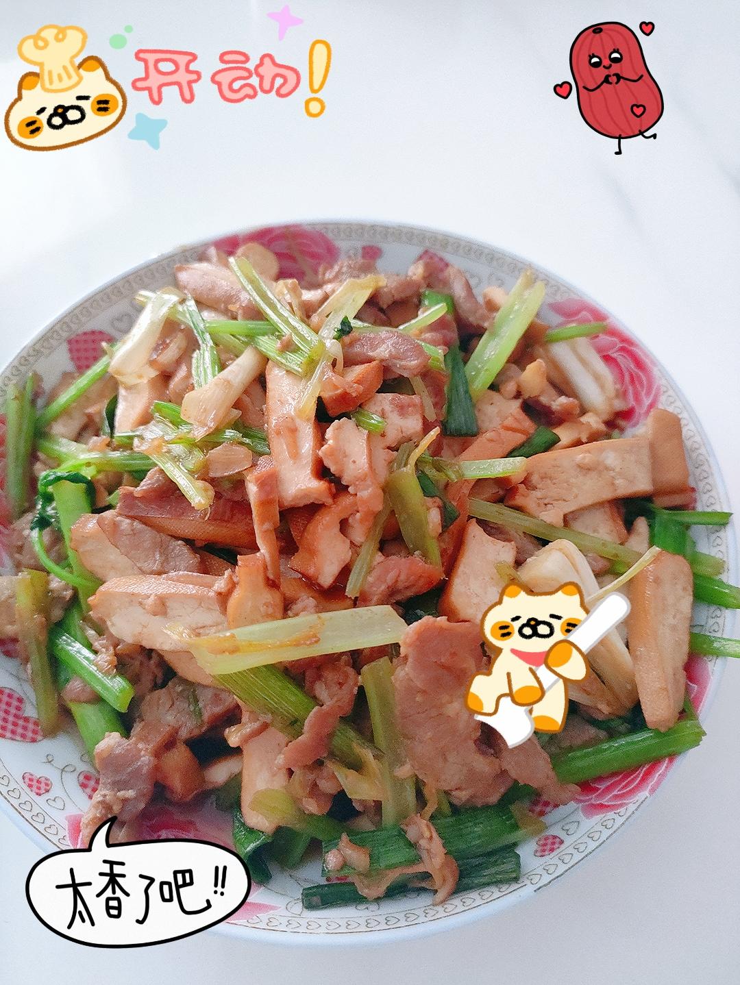香干炒芹菜
