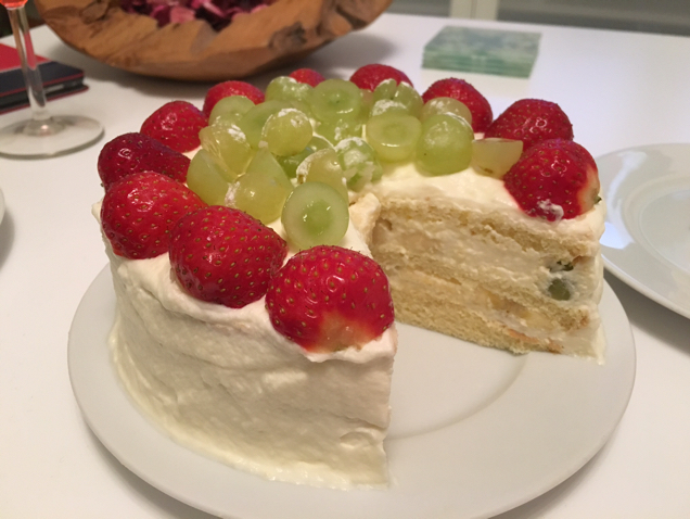 方形水果夹层蛋糕