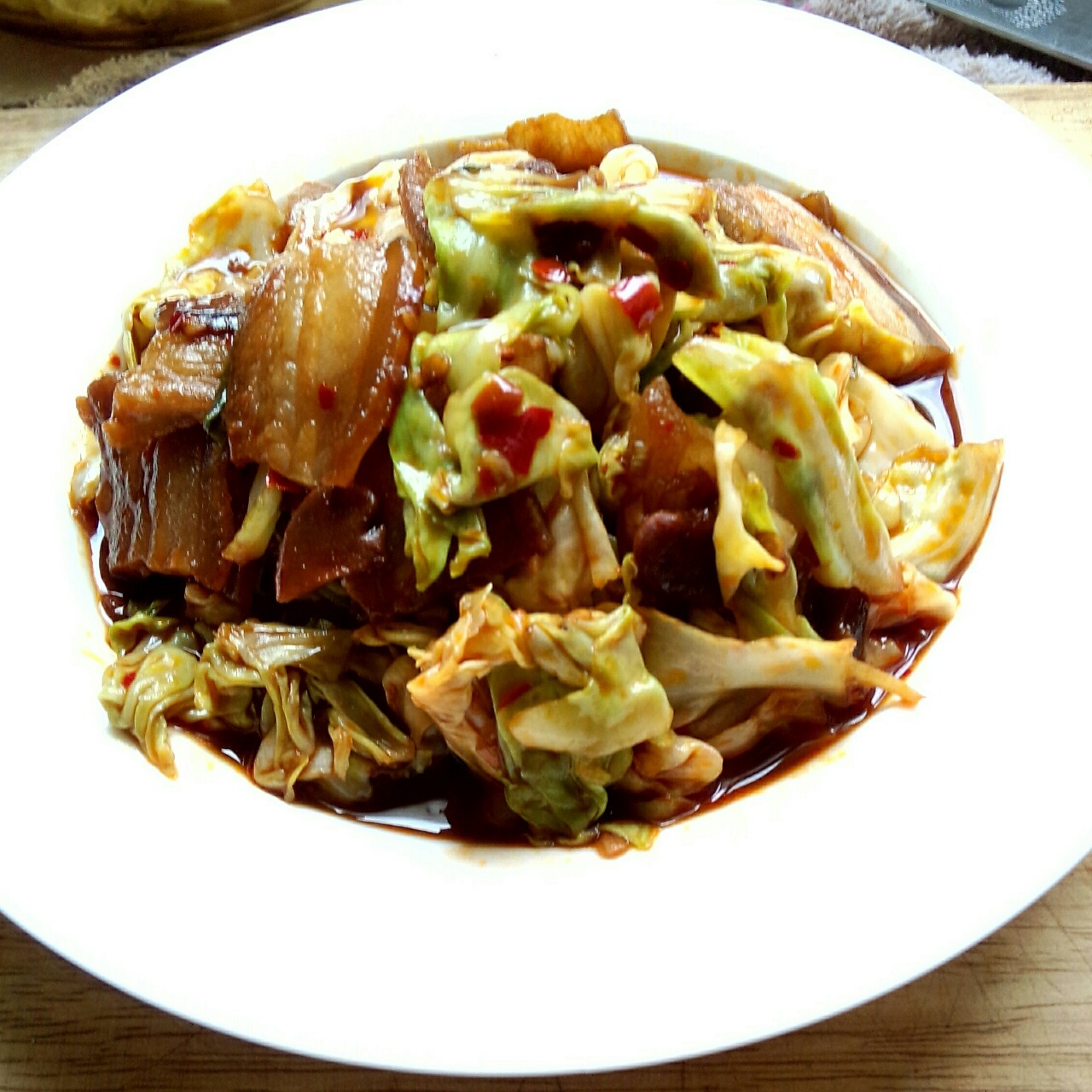 【圆白菜回锅肉图片】小宝_i8cn_下厨房